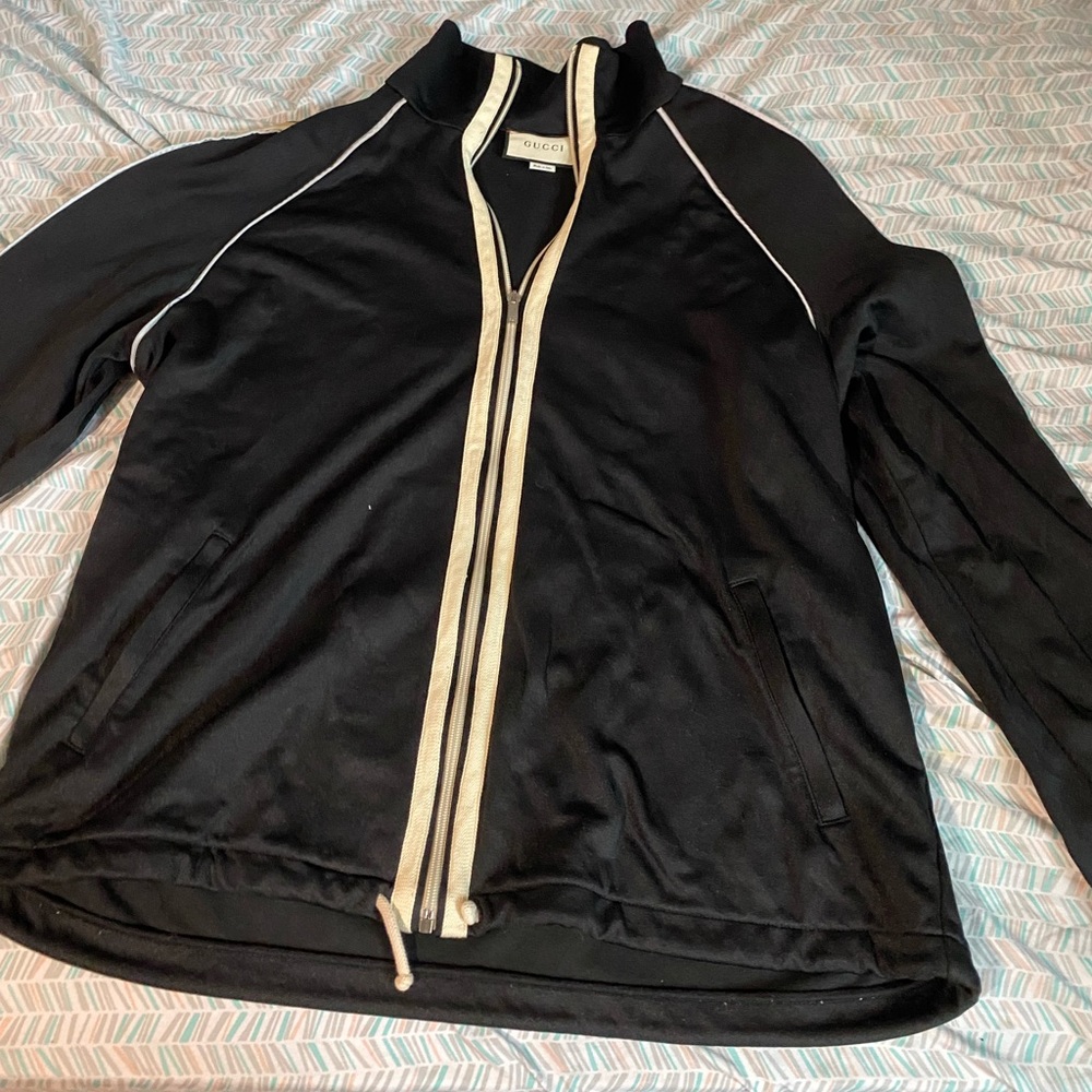 Gucci Logo-Jacquard Webbing-Trimmed Tech-Jersey Track Jacket